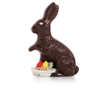 Lièvre de Pâques au chocolat noir