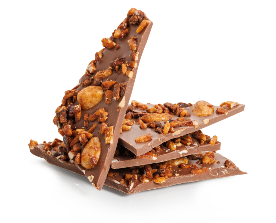 Eclats de chocolat lait amandes caramélisées Eclats de chocolat lait amandes caramélisées