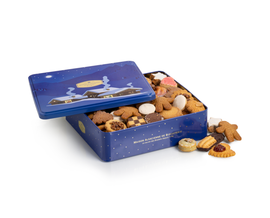 Bredele Assortment (biscuits, gingerbread) - Deluxe Christmas Tin | Maison Alsacienne de Biscuiterie Bredele Assortment (biscuits, gingerbread) - Deluxe Christmas Tin | Maison Alsacienne de Biscuiterie