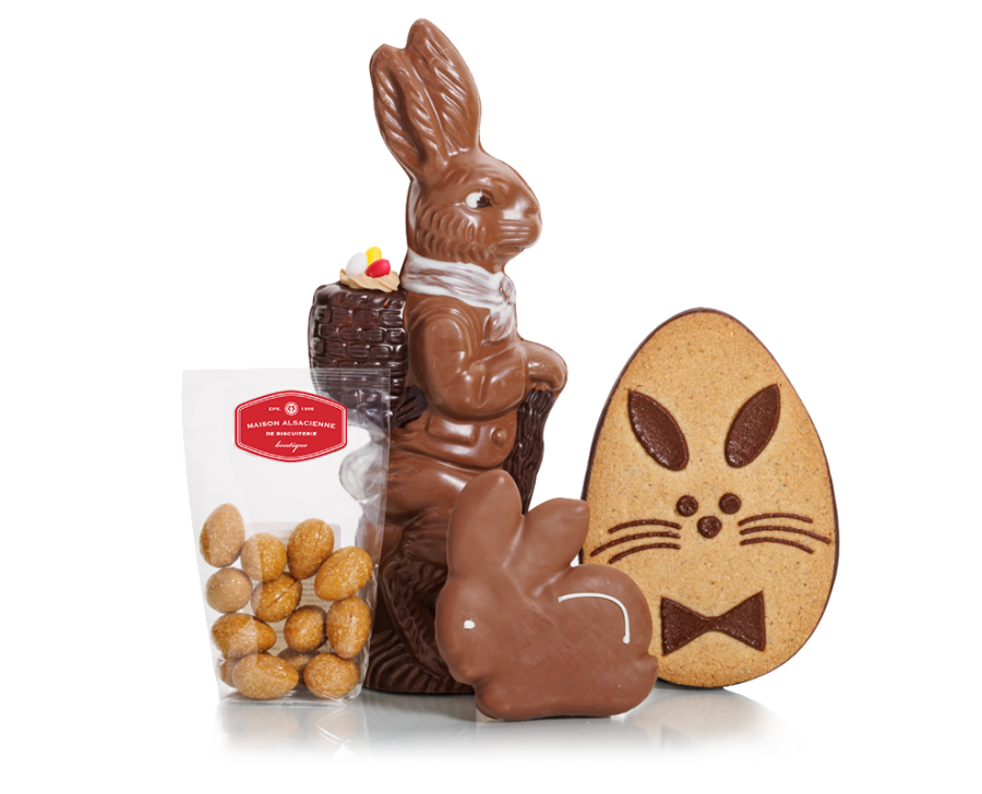 La hotte du Osterhase - Lot de spécialités de Pâques La hotte du Osterhase - Lot de spécialités de Pâques