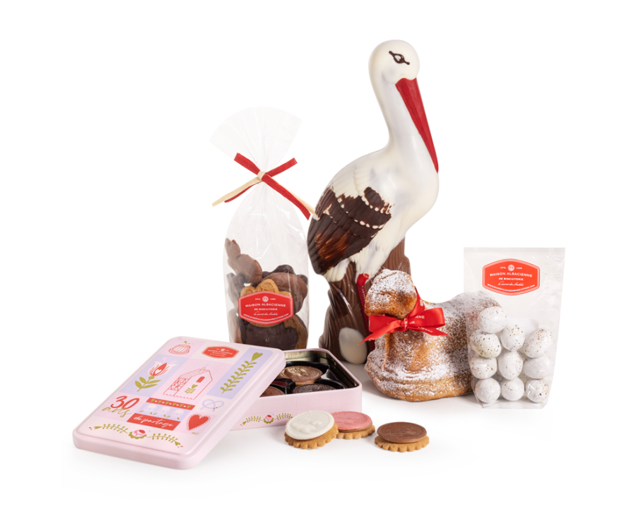 Osterbredele Basket: Easter chocolate and biscuits | Maison Alsacienne de Biscuiterie Osterbredele Basket: Easter chocolate and biscuits | Maison Alsacienne de Biscuiterie