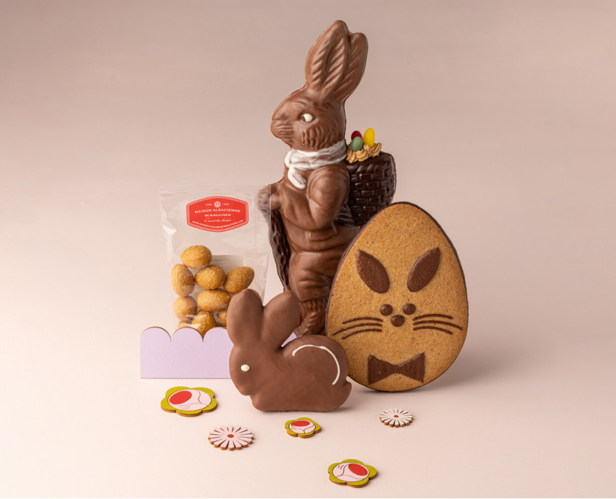 La hotte du Osterhase - Lot de spécialités de Pâques La hotte du Osterhase - Lot de spécialités de Pâques