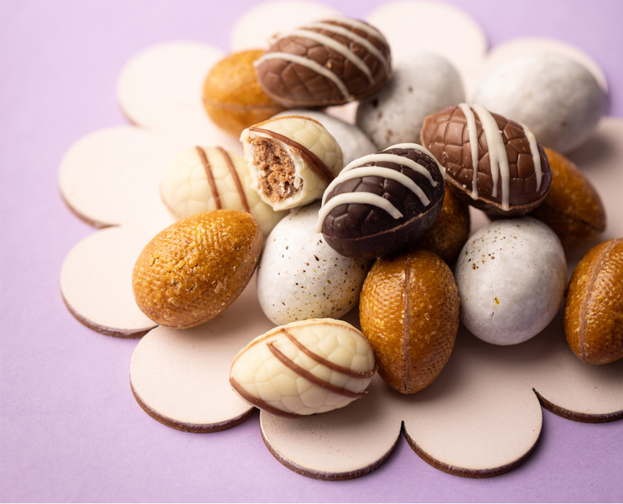 Oeufs de Pâques en chocolat : oeufs croustillants, oeufs nougatine et oeufs de cigogne