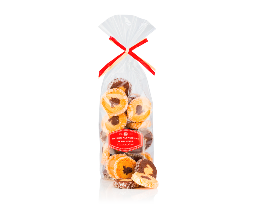 Duo de biscuits sablés au cacao et à la vanille pour Pâques