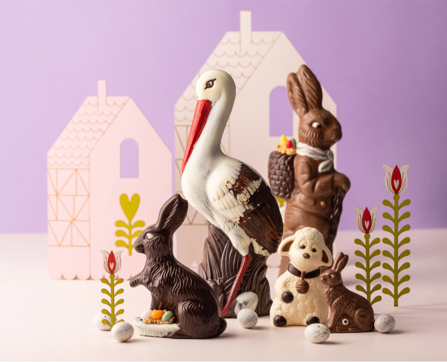 Nos moulages en chocolat pour Pâques