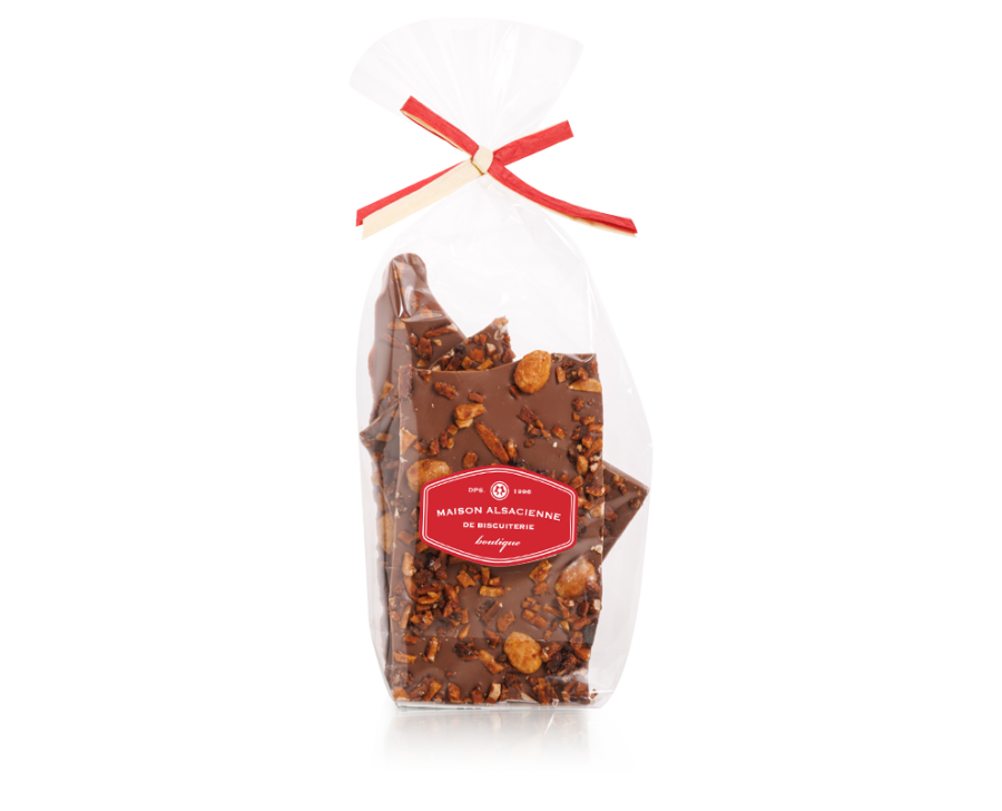 Caramelised milk chocolate almond bits | Maison Alsacienne de Biscuiterie Caramelised milk chocolate almond bits | Maison Alsacienne de Biscuiterie