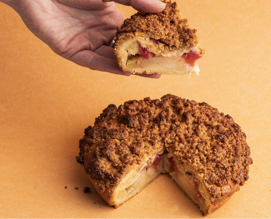 Streusel pomme-rhubarbe Streusel pomme-rhubarbe