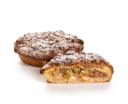 Streusel pomme-rhubarbe