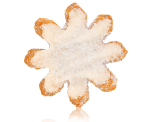 Raspberry & hazelnut snowflake
