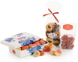Fleurs d'amour : lot de 3 biscuits et délices pour la Fête des Mères