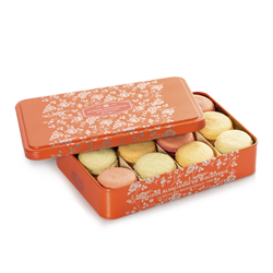 Fleur de soleil - Macarons fins Citron, Fleur de sureaux, Fraise, Rhubarbe, Mirabelle, Verveine